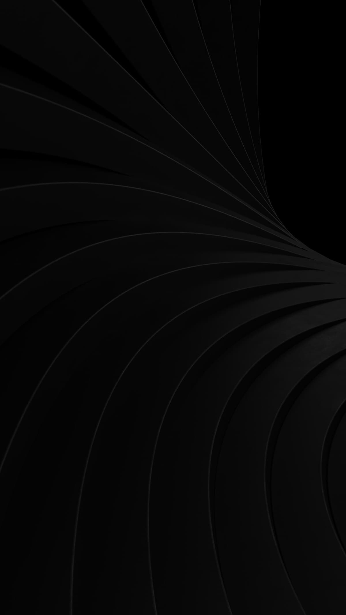 Abstract dark 3D architectural render